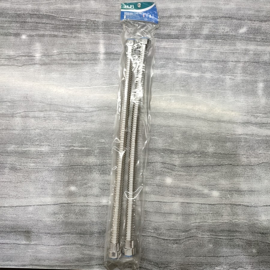 Fleksible Kaku Air Panas Alpi 30cm Untuk Water Heater Sepasang