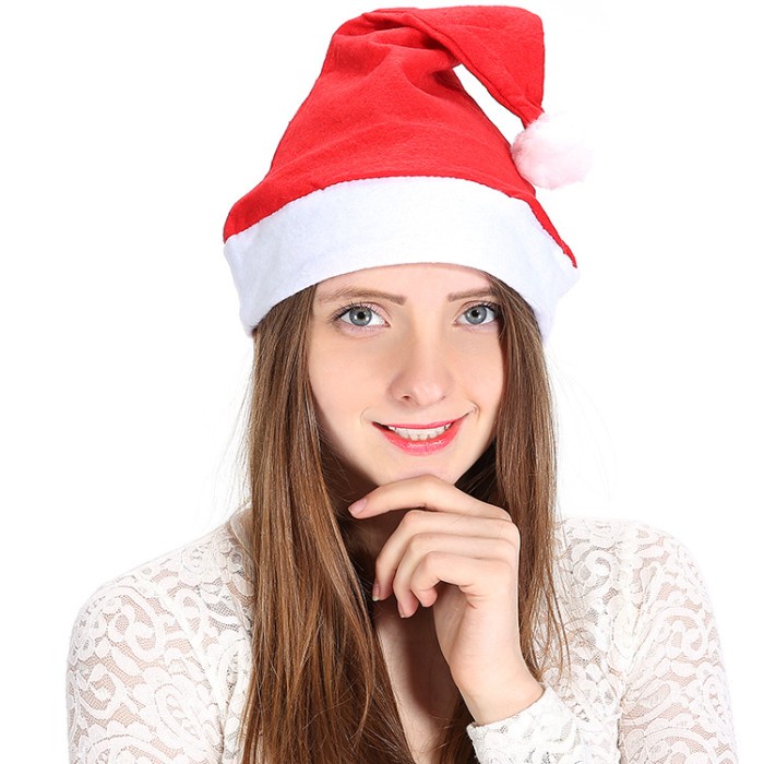NEW Topi Natal Premium Cosplay Kostum Santa Hat Murah Topi Rusa Merah GROSIR