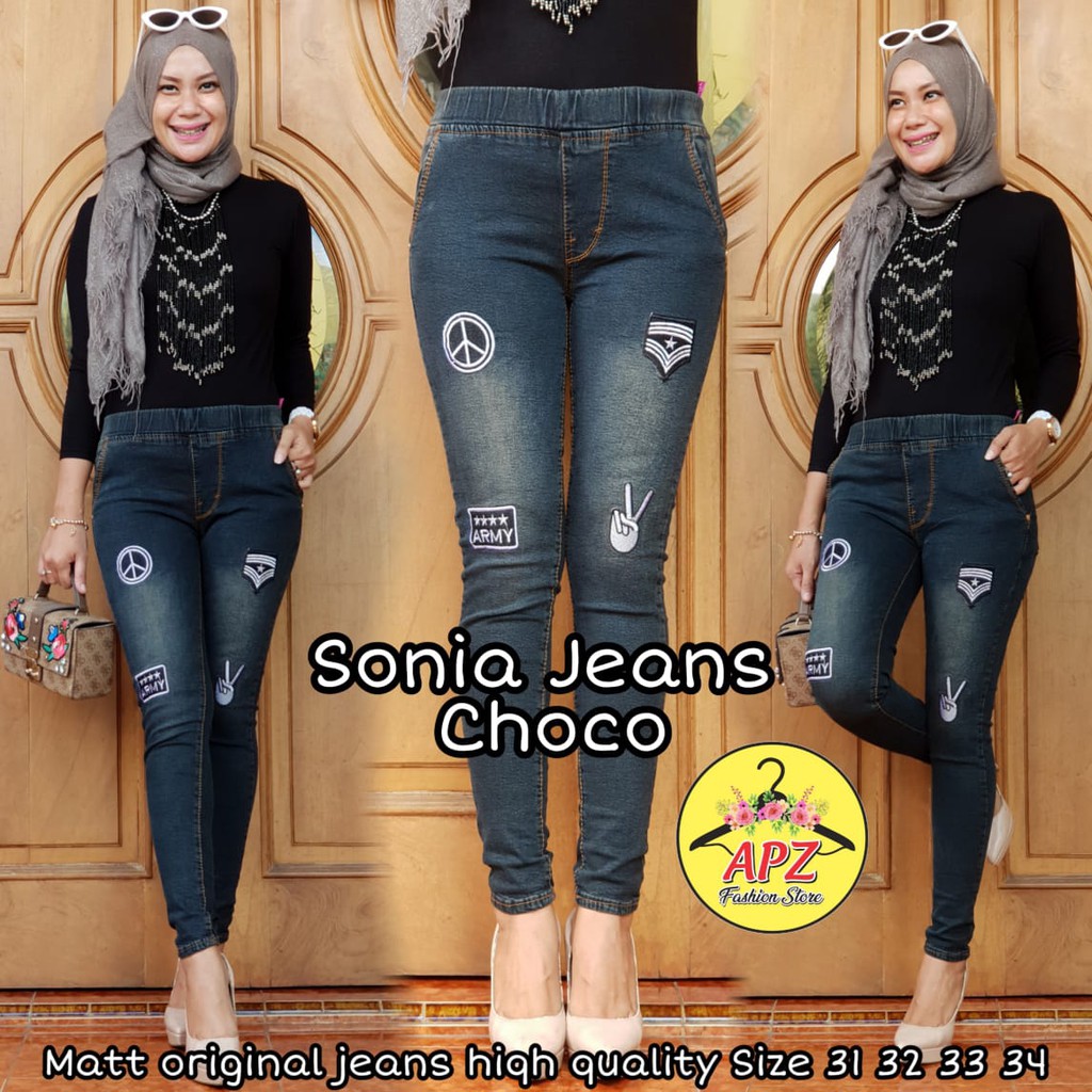  CELANA  JEANS Sonia CELANA  JEANS REMAJA  KEKINIAN CELANA  