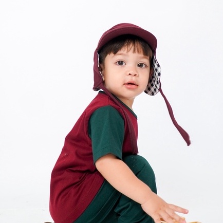 CAMPER HAT - Promo 10.10 Topi Basic Tali Anak Kids Cowok Cewek Laki Perempuan Unisex Kotak Lucu Murah Polos