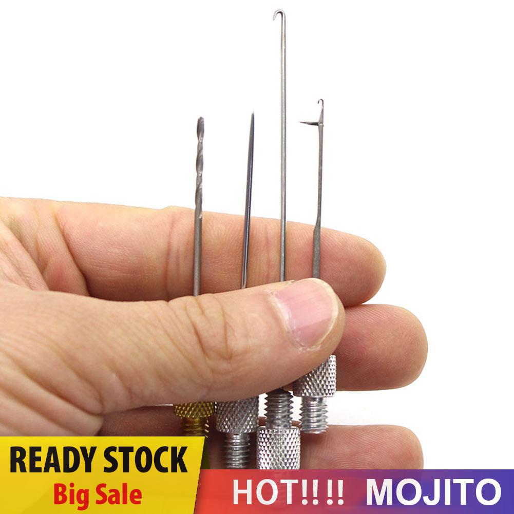 5pcs / Set Jarum Bor Umpan Pancing Untuk Membuat Hair Rigs