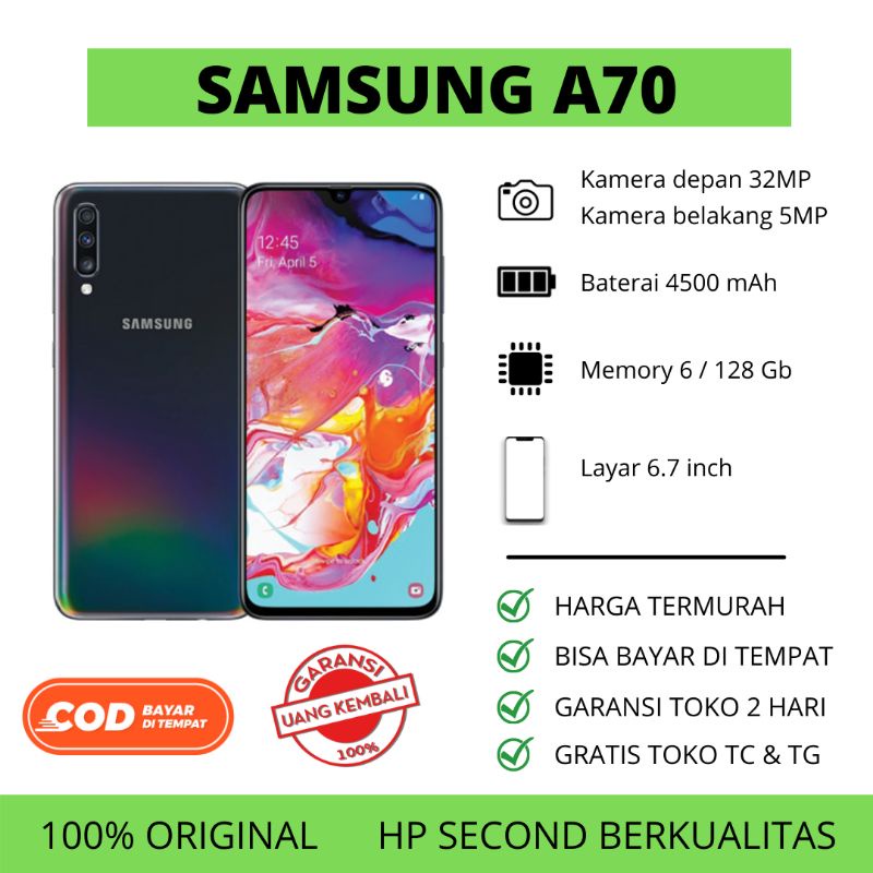 Samsung A70 Second murah - Samsung A70 Gamer - Samsung A70 Ram 6gb - Samsung A70 second berkualitas