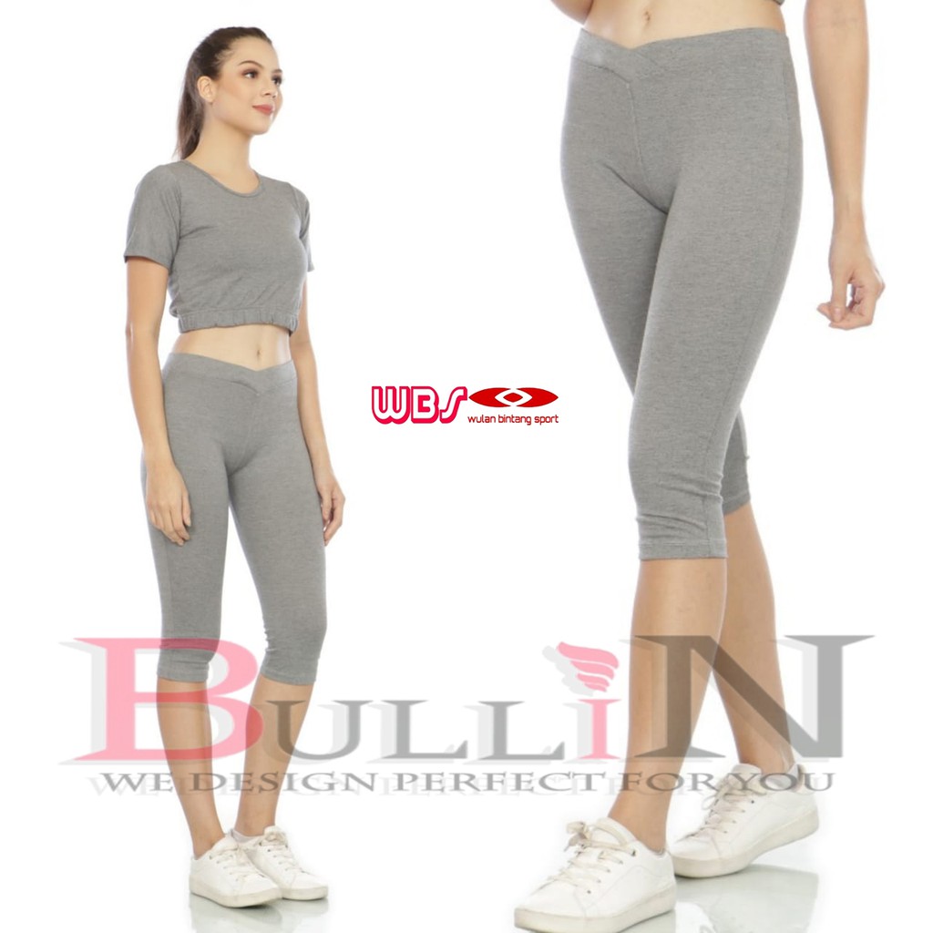 Celana Jumbo Polos Pendek Aerobik Wanita