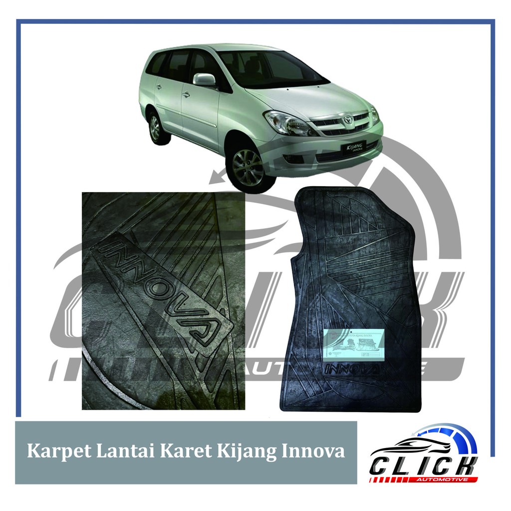 Karpet Lantai Karet Toyota Kijang Inova Innova Lama 1set