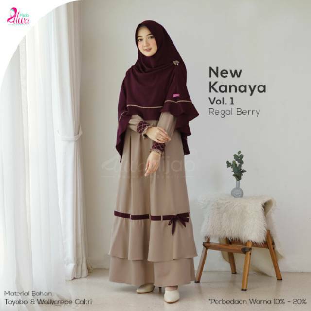 GAMIS KANAYA  1 SET KHIMAR || ALWA HIJAB