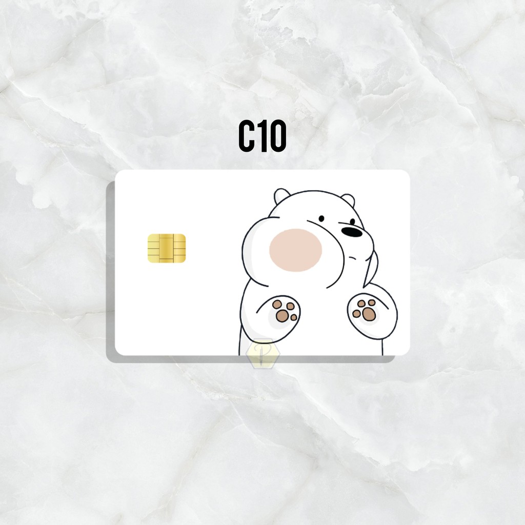 SEASON 1 WE BARE BEARS - Card Cover Skin Sticker – PLIATA Stiker Kartu ATM, E-Money, E-Toll