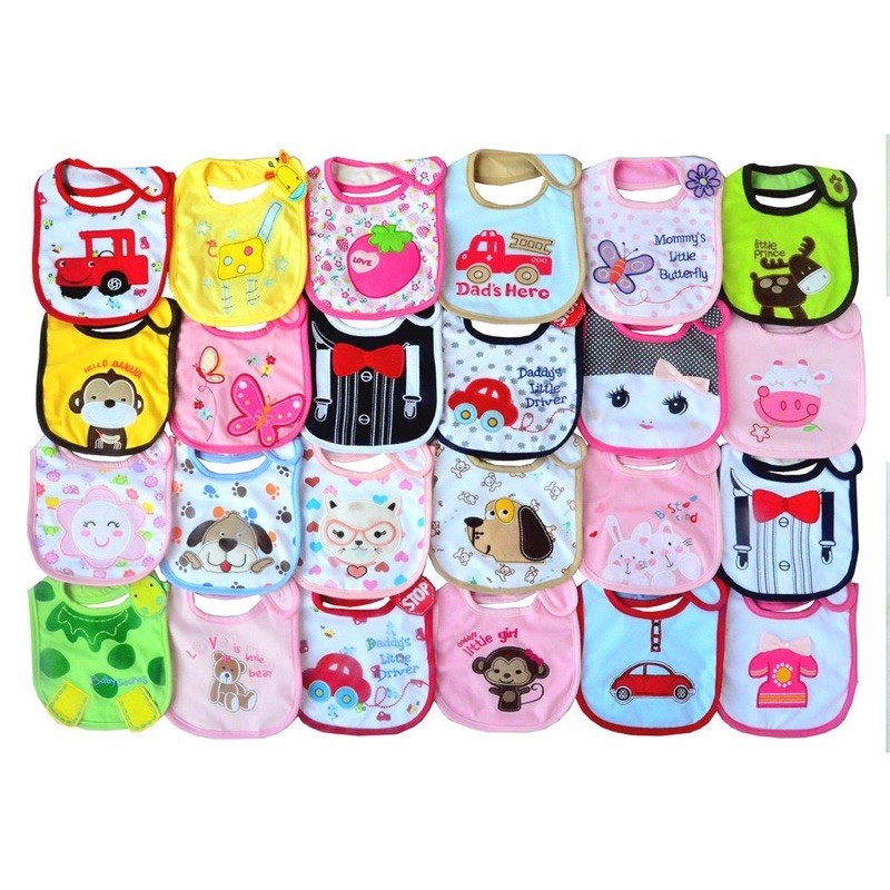 Slabber Celemek Bayi Bib Carter Cattel Love Aneka Motif