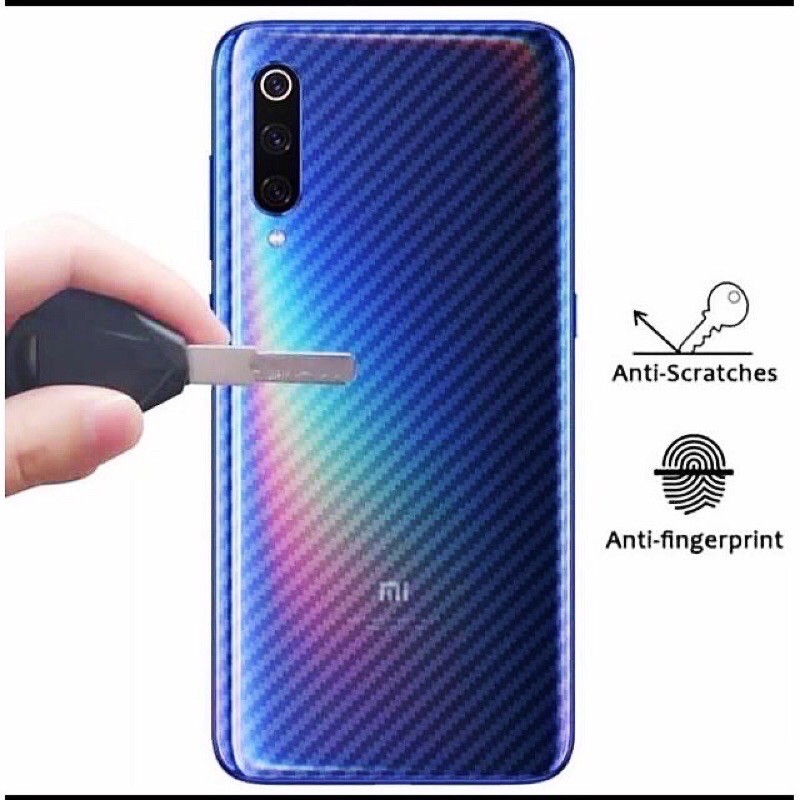 REALME X/2/C2/C2 PRO/3/3PRO/C3/C15/5/5PRO/5i/5S/6/6PRO/6i/X50 PROGARSKIN STICKER CARBON BACK