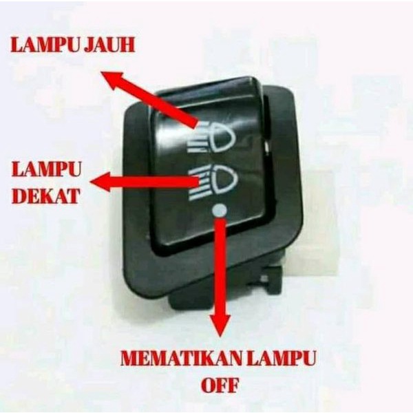 Saklar Lampu Tombol Dim 3 Titik Fungsi Tec Switch On Off