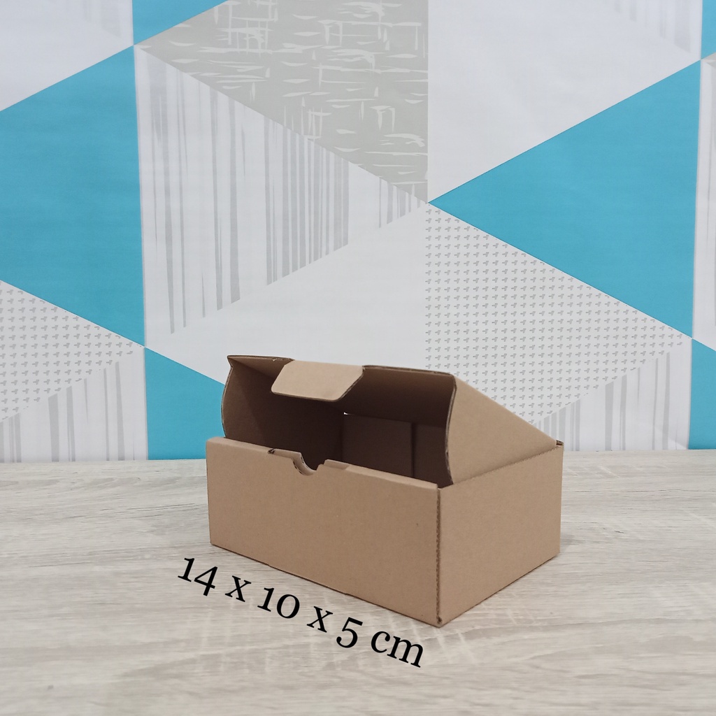 

Kardus 14 x 10 x 5 cm....Die Cut kotak aksesoris dll