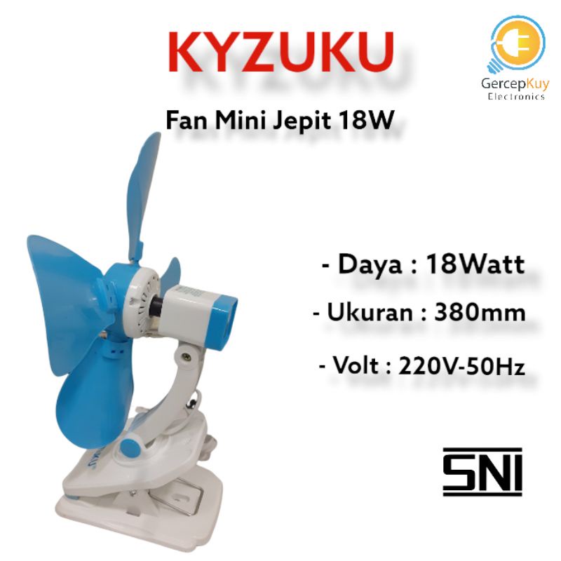 Kipas Angin Jepit 18W / Fan Mini Jepit 18W