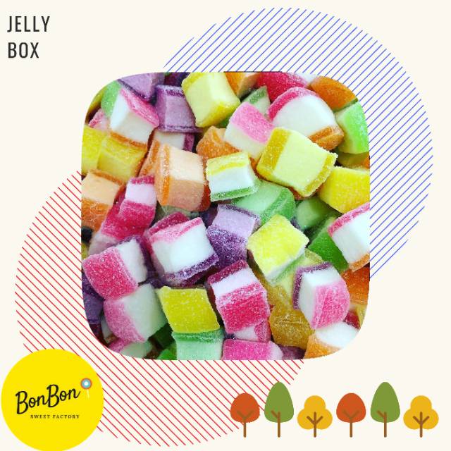 

Jelly Box Candy / Permen Jeli Kotak / Jely Kubus Kiloan 500 Gram
