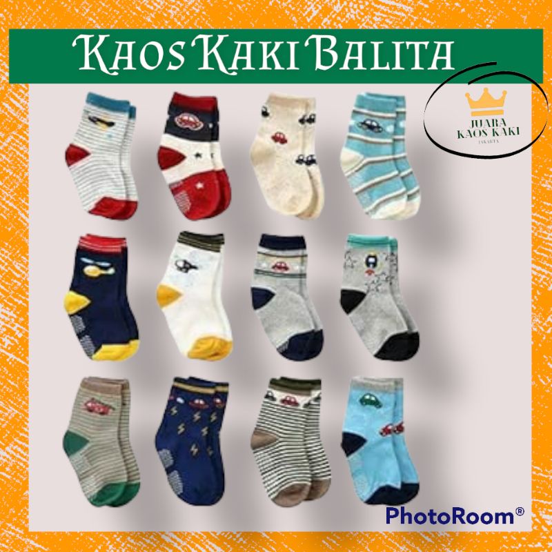 Kaos Kaki Anak Bayi 0-6 Bulan Balita Cewe Cowo Motif Lucu Murah Kaoskaki