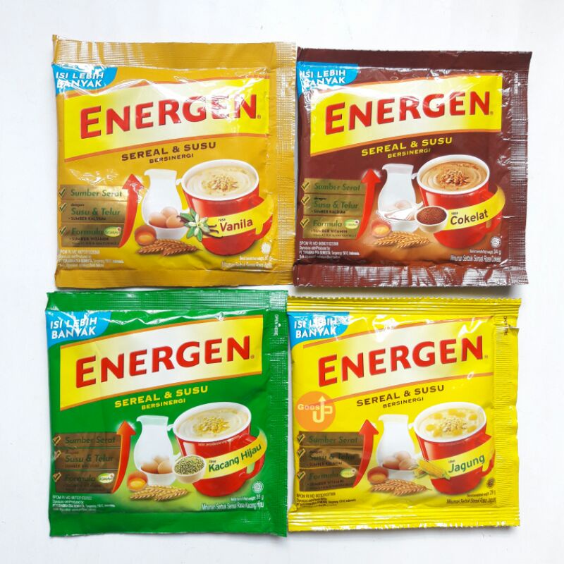 

Energen Sachet Saset Renceng 10 pcs | Energen Sereal dan Susu