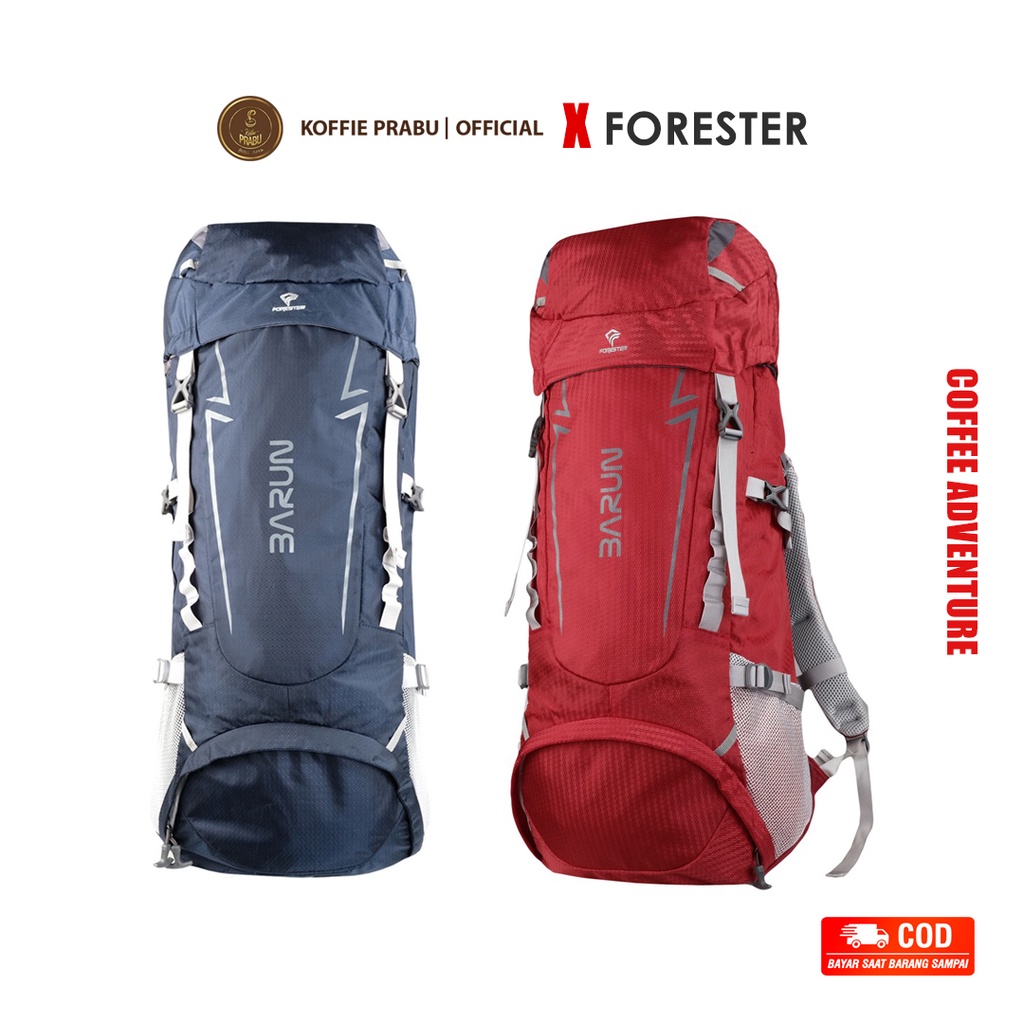 Tas Gunung Ransel Keril Cerrier Ceril Pria Forester Original 90063 Rucsack 45L Barun X Koffie Prabu