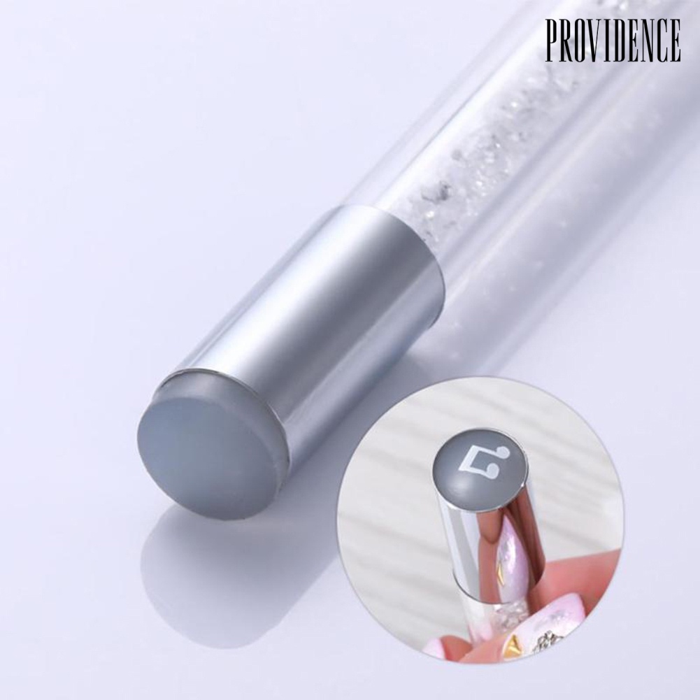 Providence 3Pcs Nail Art Template Plate Scraper Dual Head Smudge Drawing Printing Pen Set