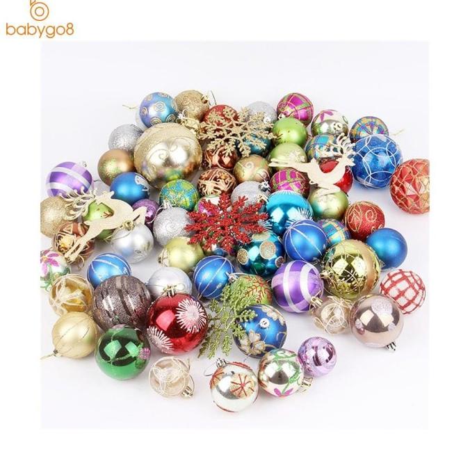 

# 60-70PCS / LOT ORNAMEN BOLA GANTUNG UNTUK DEKORASI POHON NATAL GJNH6123V