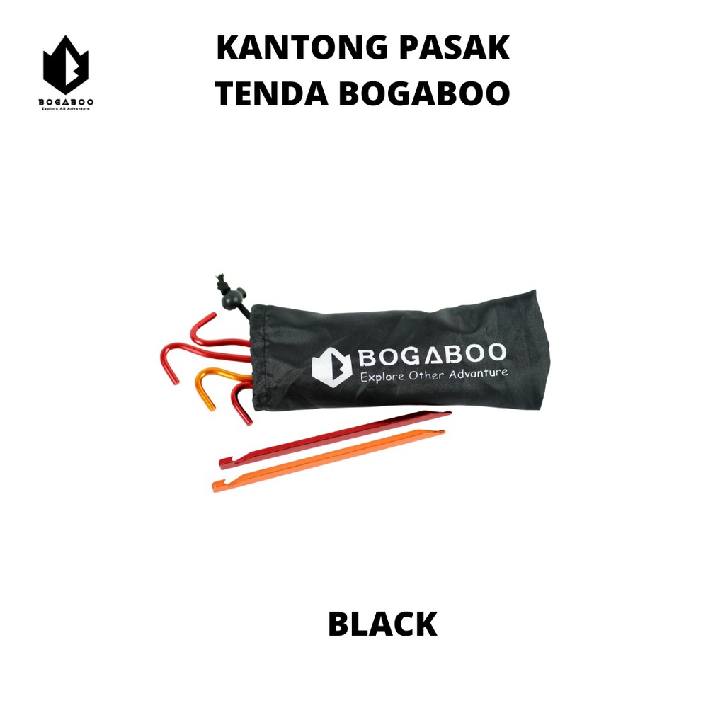 Tempat Pasak Tenda Bogaboo - Sarung Pasak - Wadah Pasak - Kantong Pouch Pasak -  Kantong Pasak