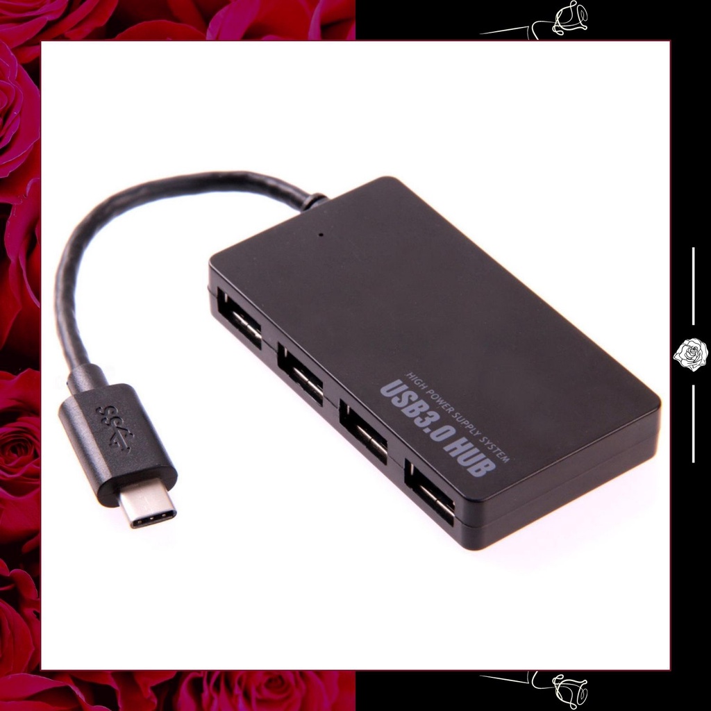 USB HUB - Adapter Type C - Adaptor Type C - USB HUB USB Type C to USB 3.0 Hub Adapter 4 Port