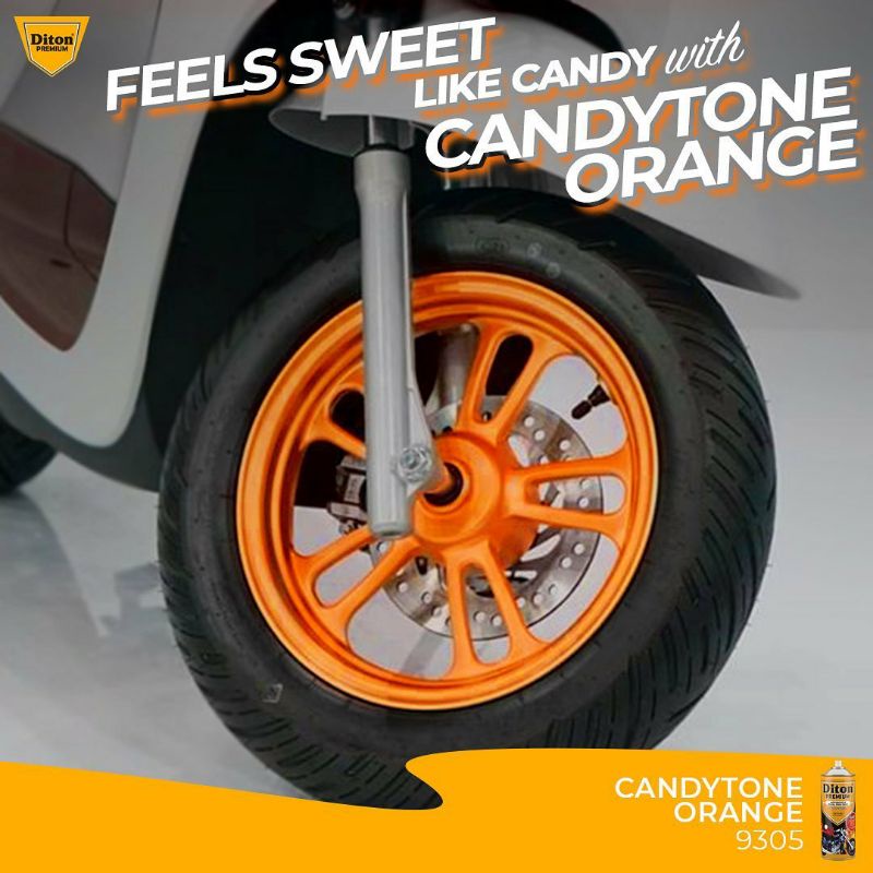 cat semprot DITON PREMIUM CANDY TONE ORANGE 9305