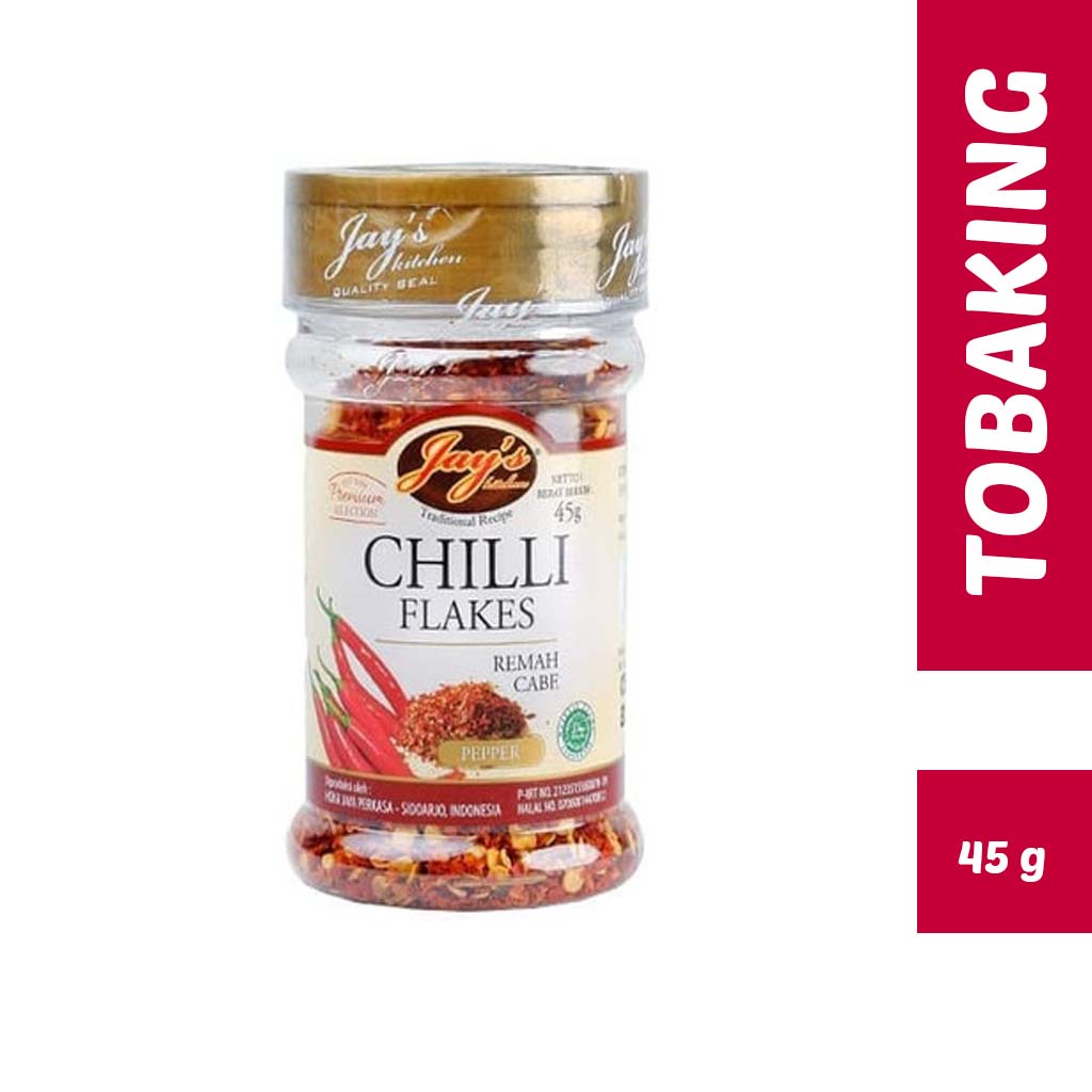 

Jay's Chili Flakes / Jays Remah Cabe/ Jay Remah Cabai - 45 gr