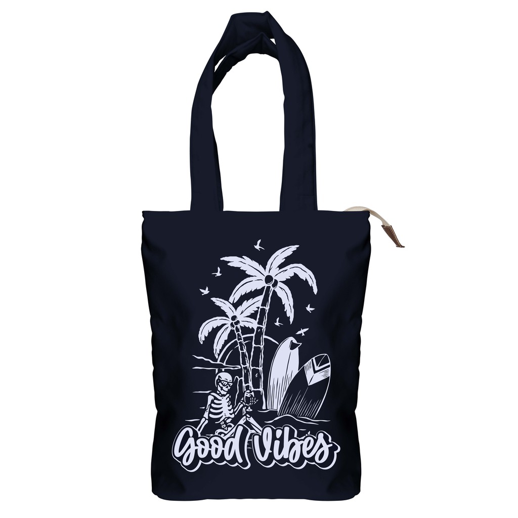 Tote Bag Kanvas Cordura Good Vibes