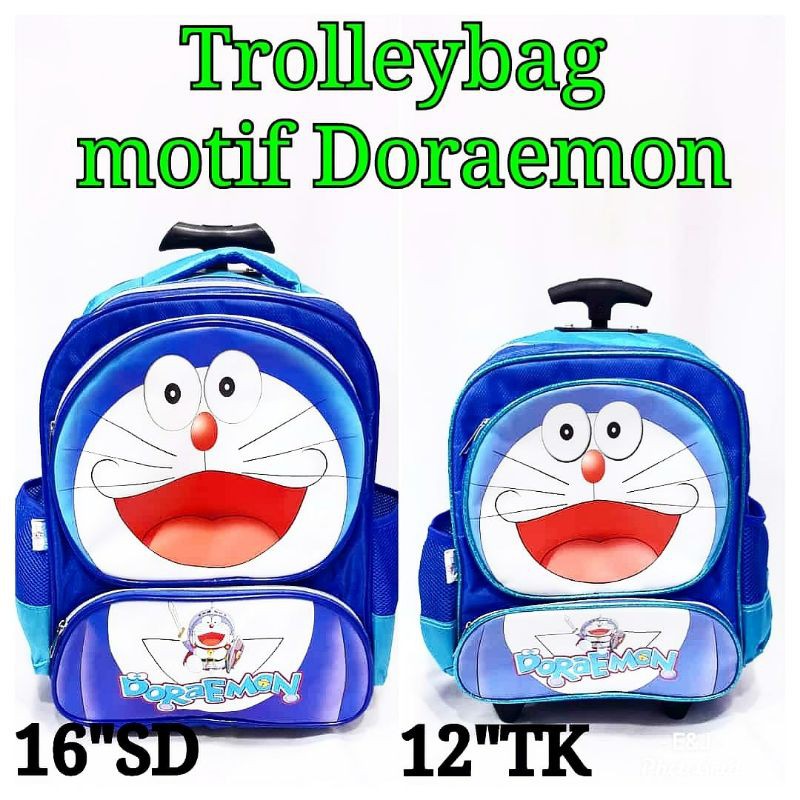 Tas troly anak sekolah Doraemon