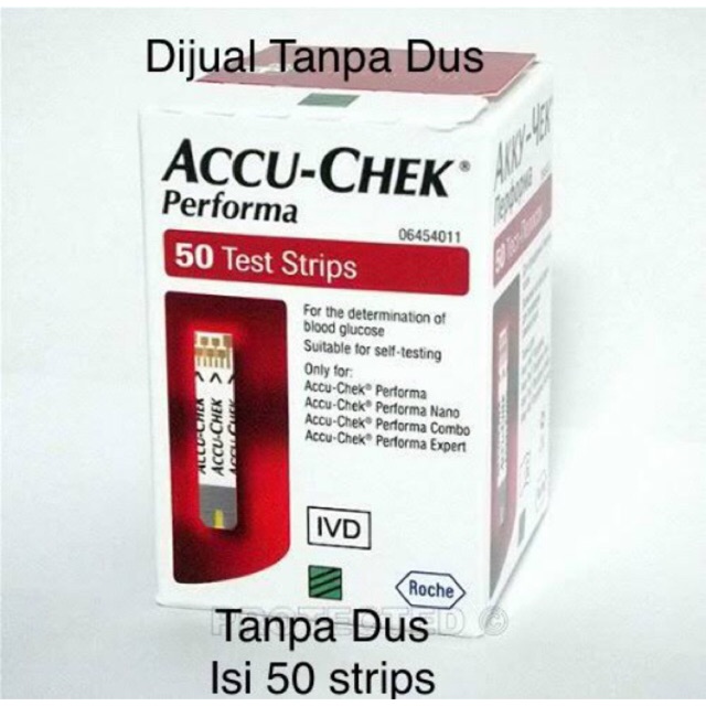Refill Accu Chek Performa isi 50 strips/ AccuChek Performa tanpa dus