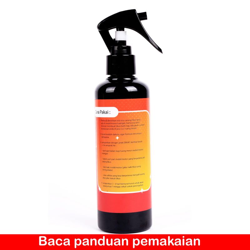 Gun Killer Pengusir Tikus Spray 250ML Anti Tikus Rumah Dan Mobil Rat Repellent Cairan Anti tikus super ampuh