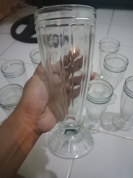 Gelas Jus Es Beling Bening Jus Garis Firna Fjc 2501 1 2 Lusin Shopee Indonesia