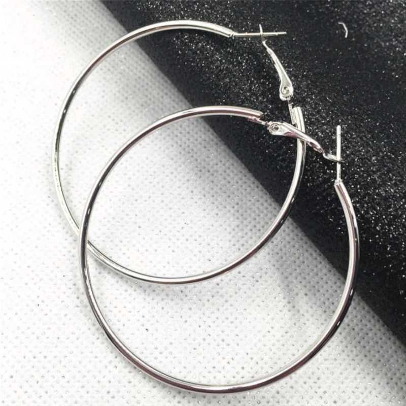 Anting Hoop Titanium Wanita Korea Ring Bulat