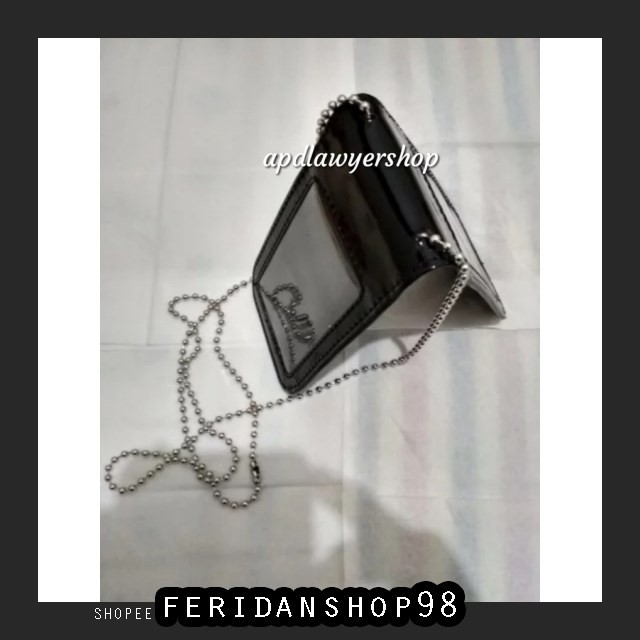 

FS1239 NAME TAG & ID CARD HOLDER NAME TAG ID ATK CARD HOLDER PLUS KALUNG RANTAI HITAM GLOSSY KWALITA