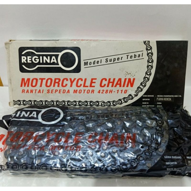 KINGS Rantai Baja Motor Rante Sepeda Motor 428H-110 / 428H 110 Regina Terbaru, Termurah dan Terlaris