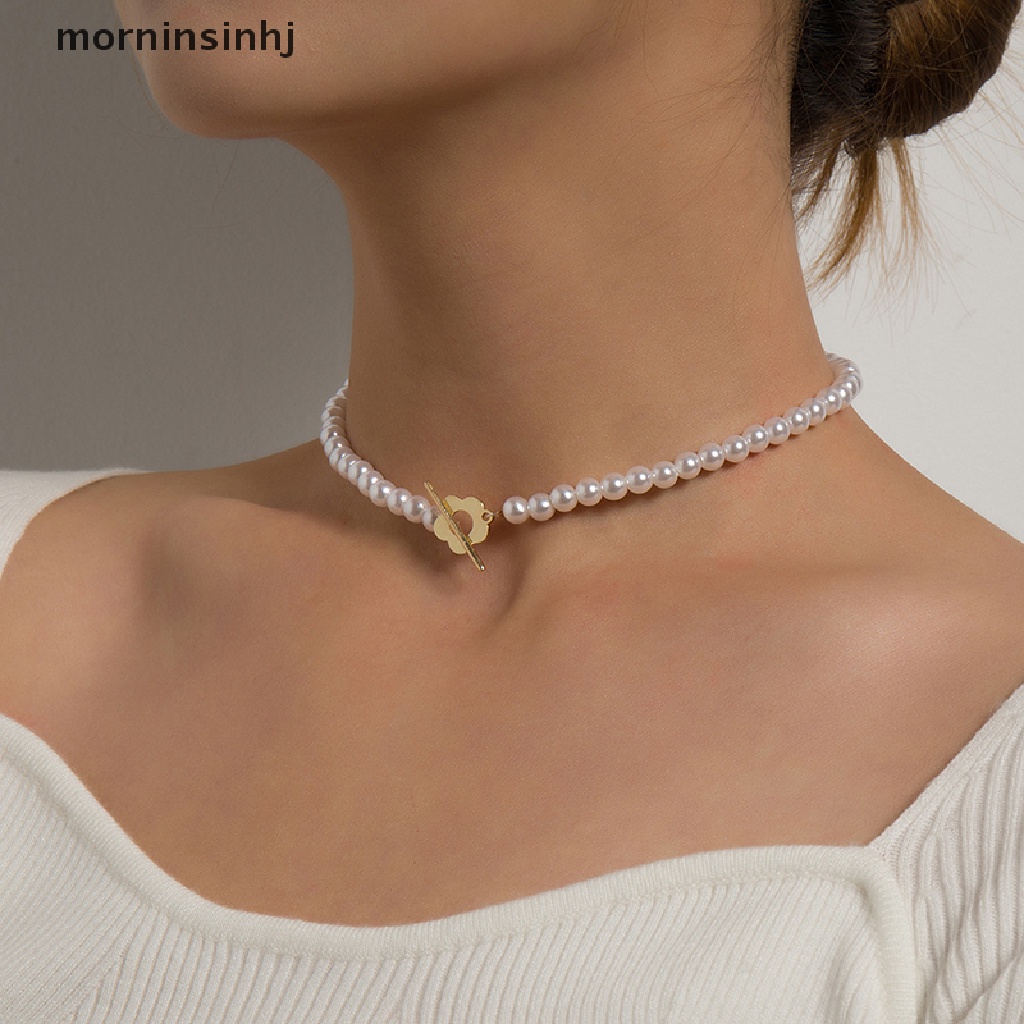 Mornin Kalung Choker Rantai Manik Kristal Hitam Mewah Untuk Wanita