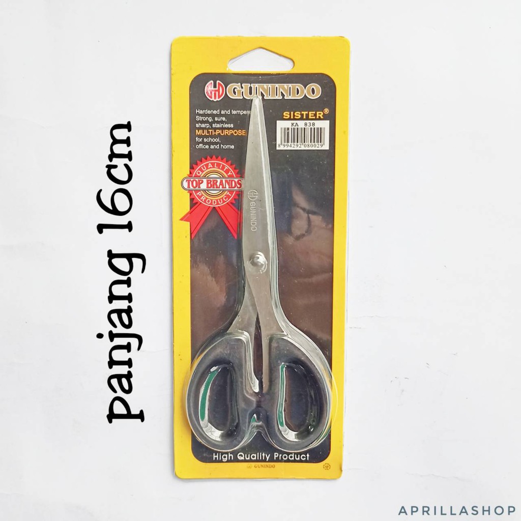 Gunting Gunindo Sister Stainless Steel Besar Sedang-sedang