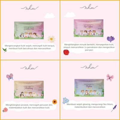 WASH OFF MASK MASKER ORGANIC PETAL BY NHM 15 gr