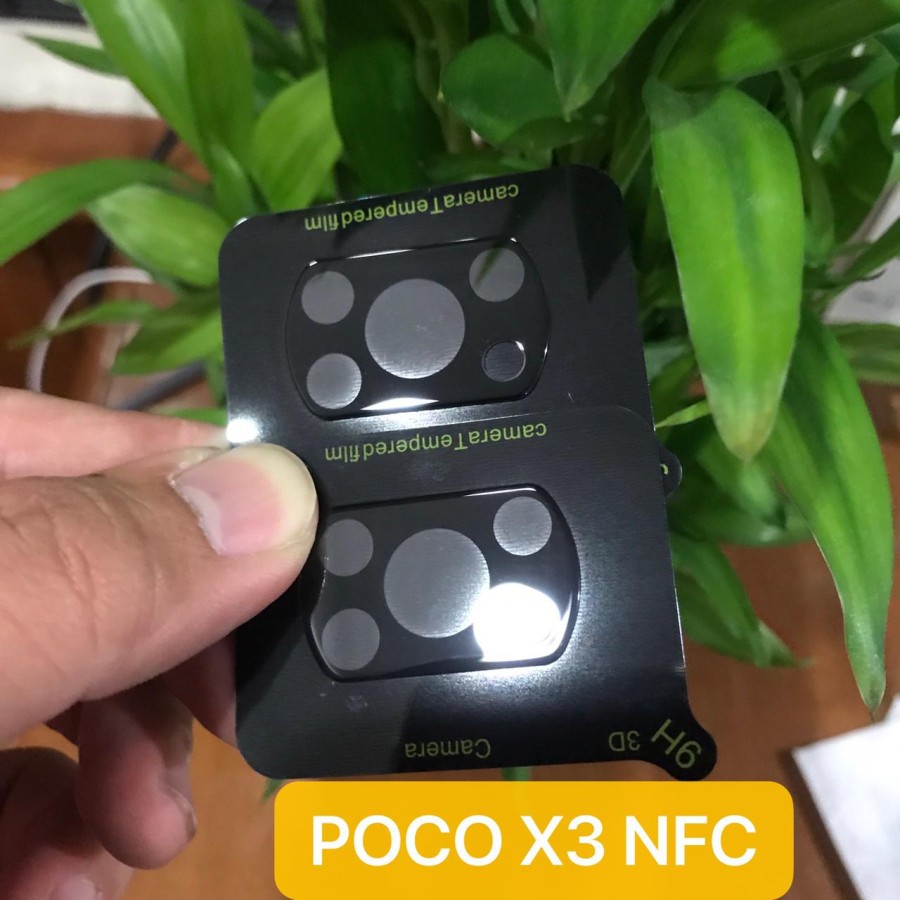 XIAOMI POCO X3 NFC M3 Premium Frame Hitam Kamera 3D Round Edge Camera