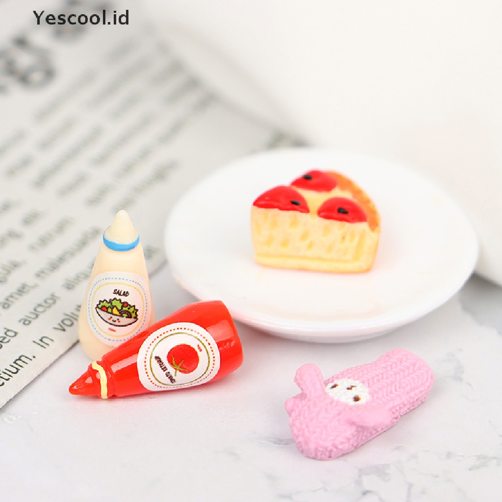 (Yescool) Miniatur Sarung Tangan Oven / Microwave Skala 1: 12 Untuk Rumah Boneka