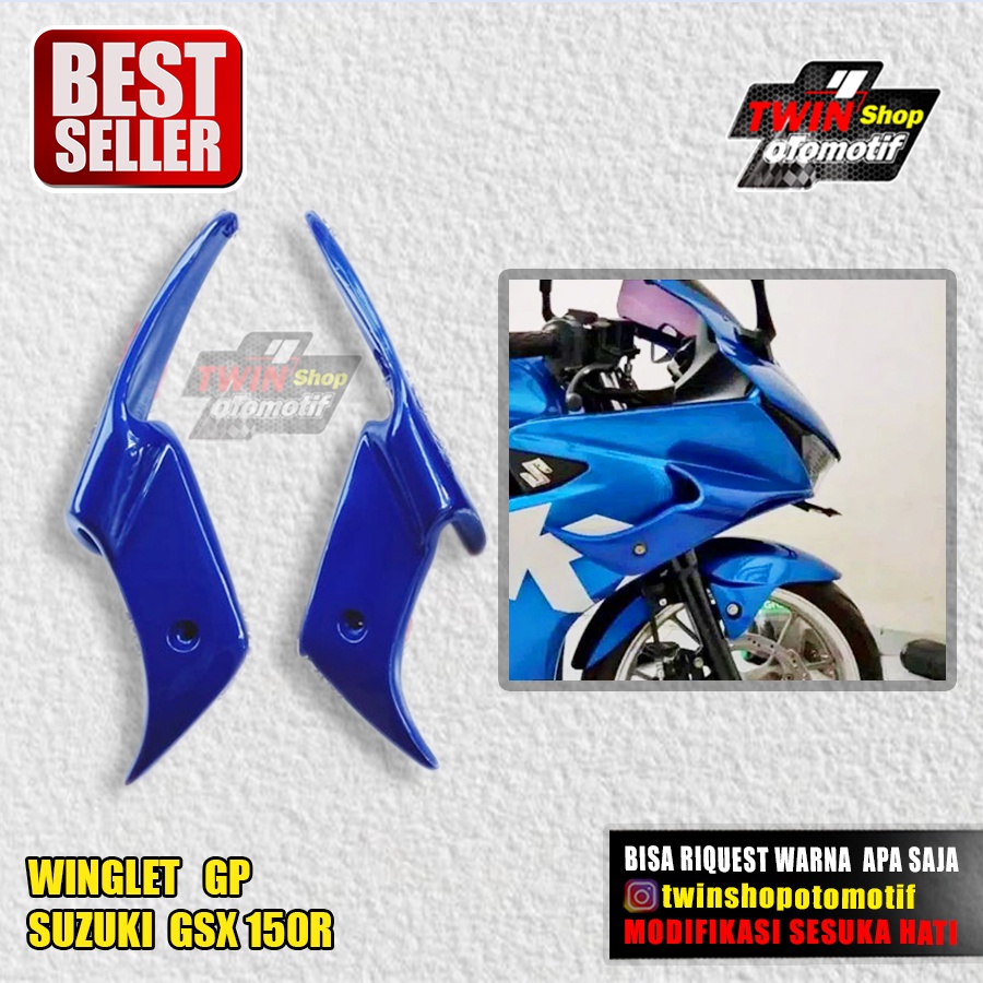 AERO FAIRING GP SUZUKI GSX, WINGLET SUZUKI GSX, WINGLET GP GSX, WINGLET GSX BISA RIQUEST WARNA APA S