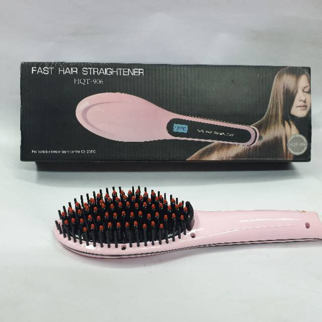 Sisir Catok Pelurus Rambut Elektrik Murah Hair Fast Hair Straightener Original Magic HQT906