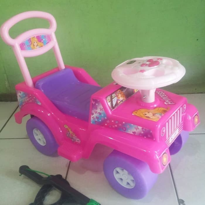 mobil jeep berbi princes shp bj-597 - mobil dorong anak cewek / Mainan Anak Mobil Dorong Music SHP TOYS BJ-597