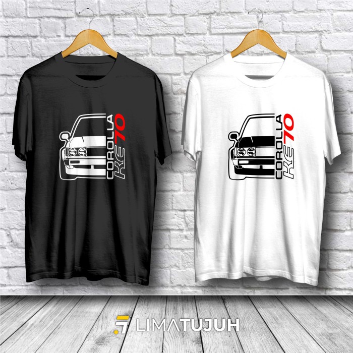 Kaos Mobil Toyota Corolla KE70 Half Baju Otomotif