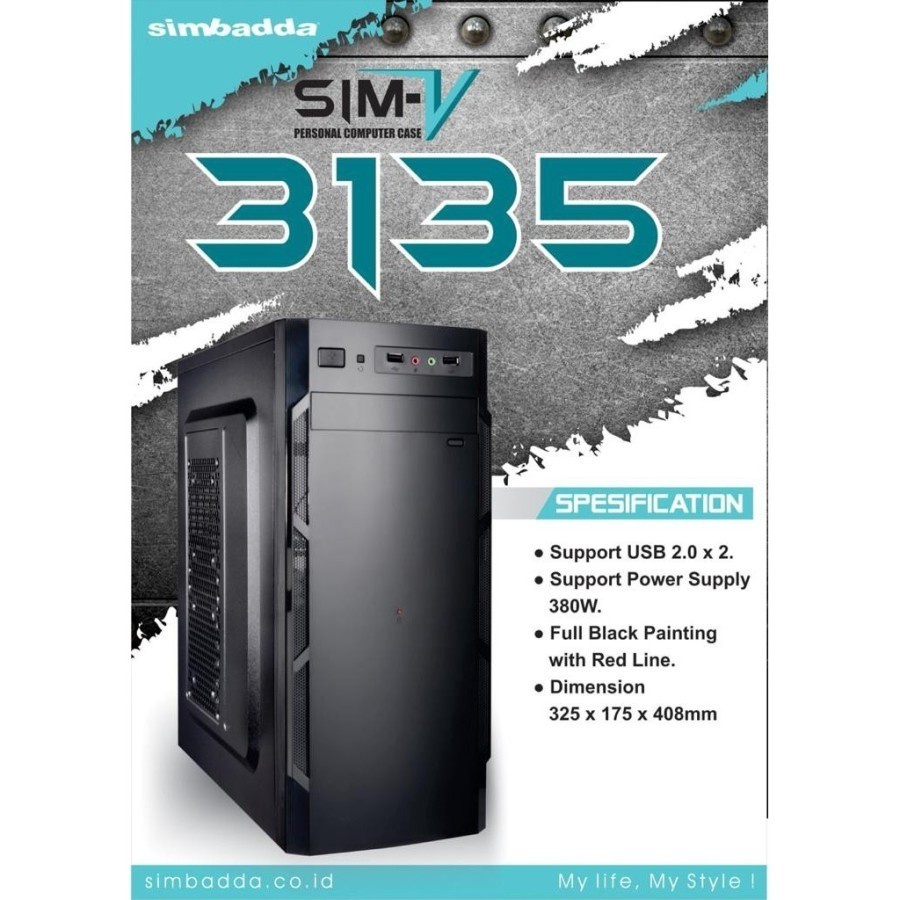 Casing Simbadda Sim V-3163 + Psu 380 Watt