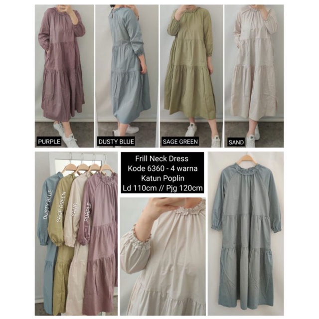 MIDI DRESS KATUN POPLIN