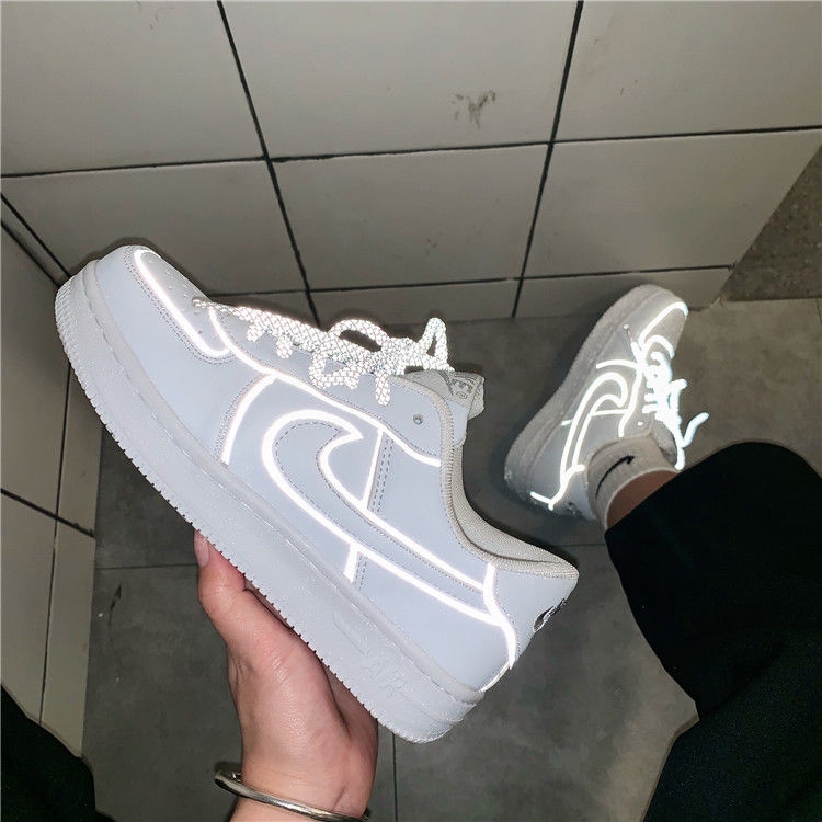 af1 white reflective