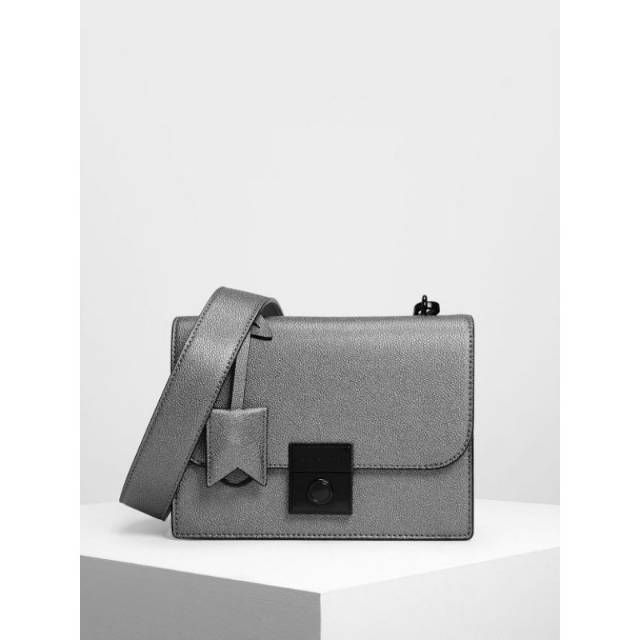 Charles & Keith Structured Crossbody Bag NEW ORIGINAL 