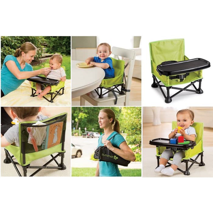 Kursi Makan Anak Bayi Baby Chair Summer / Right Start Pop n Sit Portable Booster Seat