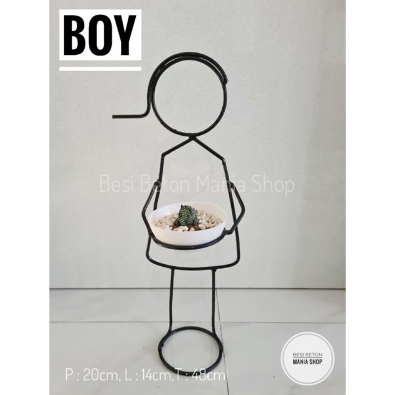 STANDING POT / STANDING POT BESI / RAK KAKTUS / RAK POT BESI / POT BESI / HIASAN DINDING BESI