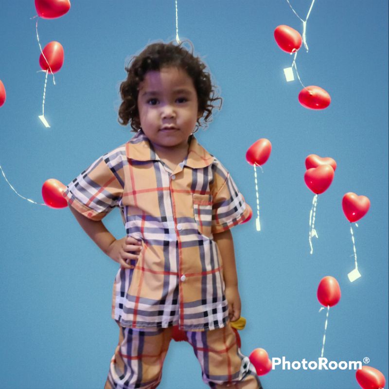 Baju tidur anak anak piama anak pakaian tidur anak anak motif kartun terfavorit terlaris termurah
