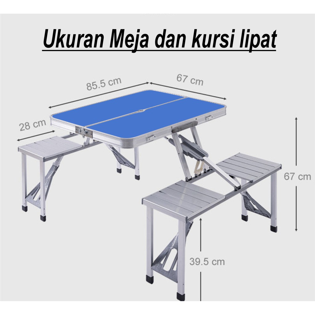 Meja Robot Lipat Koper 4 Kursi Tanpa Payung Utk Camping Piknik DLL Meja Makan Untuk Piknik Kantor DLL Indoor Outdoor Meja Makan Meja Kantor Meja Dapur Meja Lipat Portable Meja Import High Quality Meja Piknik Meja Camping Meja Belajar Blajar Meja Serbaguna